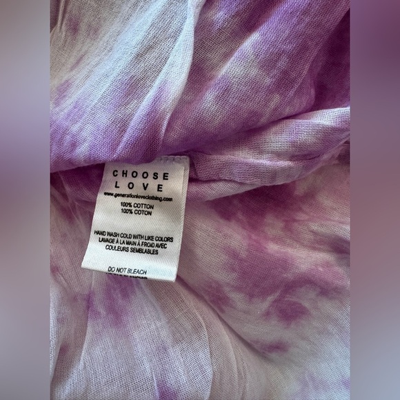 NWT Generation Love Athena Lilac Tie-dye Ruffled Mini Skirt, Size XS - Picture 6 of 6